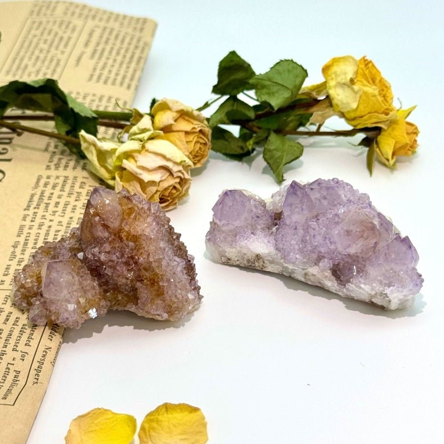 Cactus Amethyst Crystal Cluster - Touch Vintage