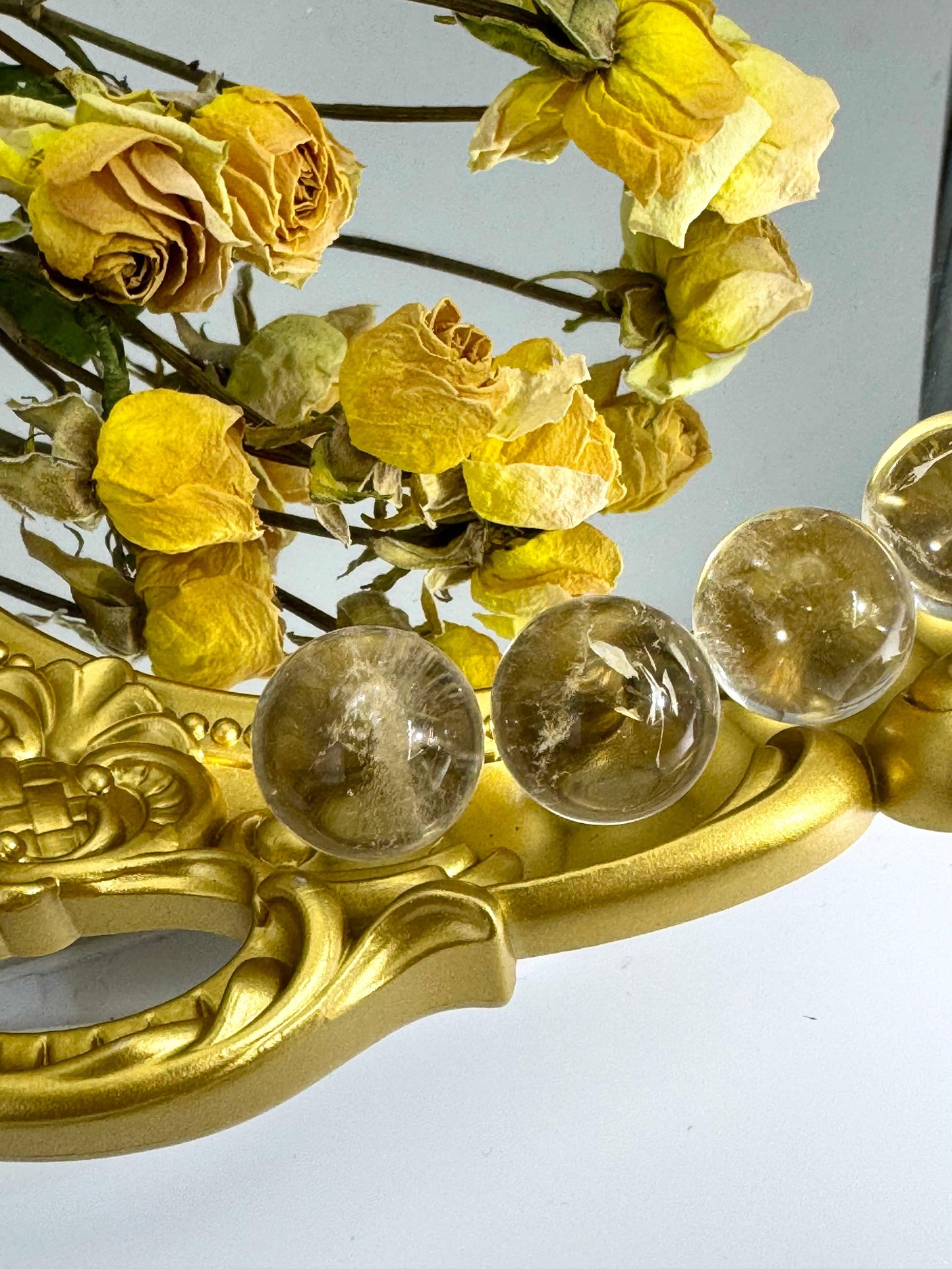 Clear Crystal Sphere - Touch Vintage