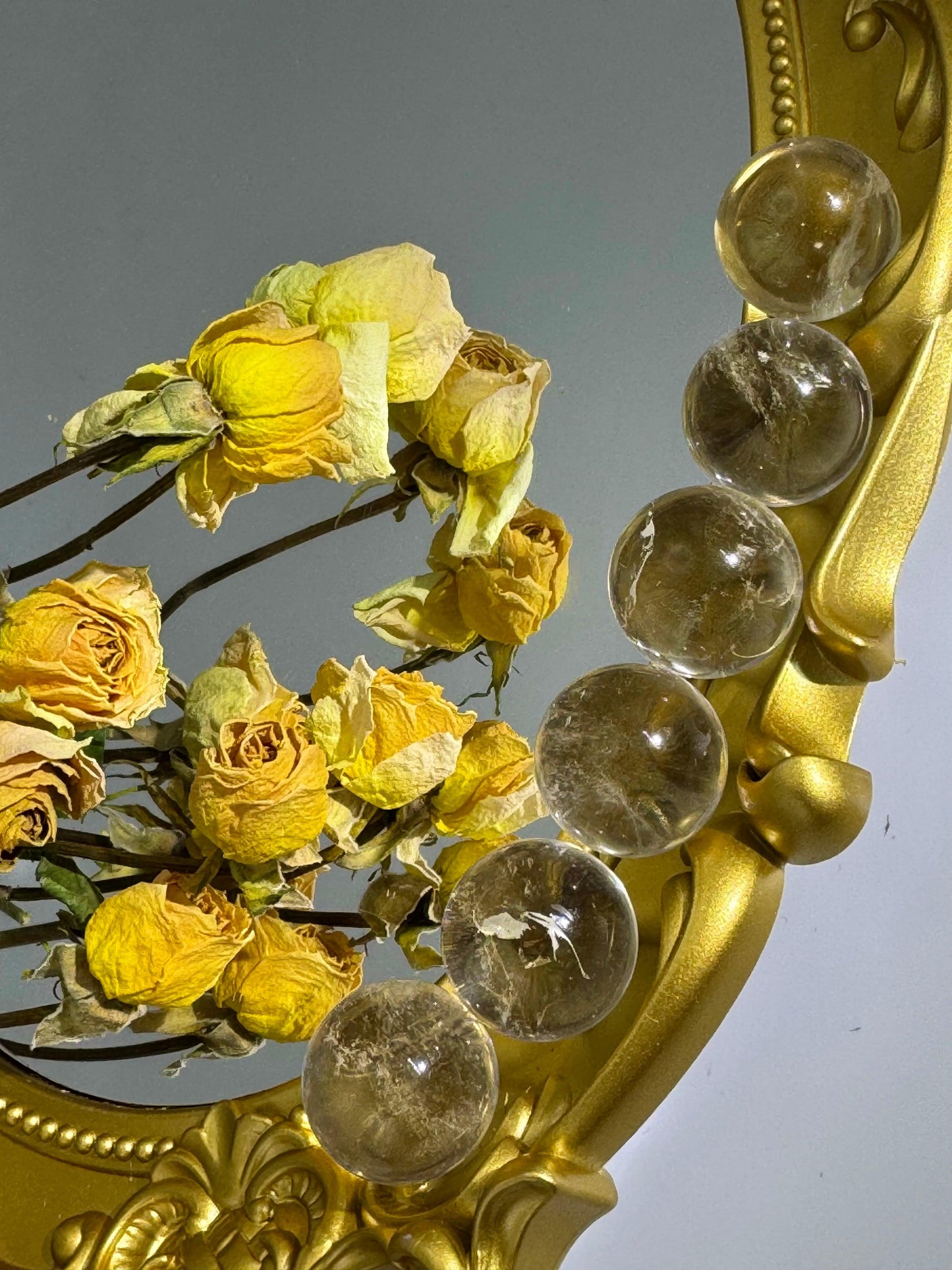 Clear Crystal Sphere - Touch Vintage