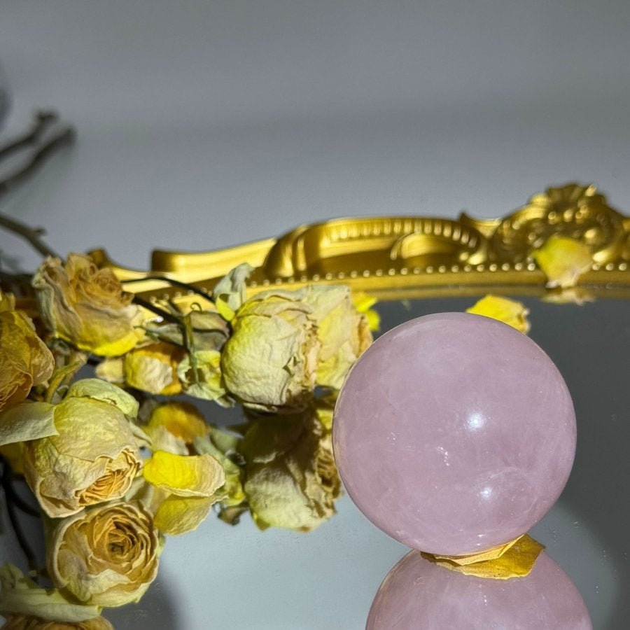 Rose Quartz Sphere - Touch Vintage