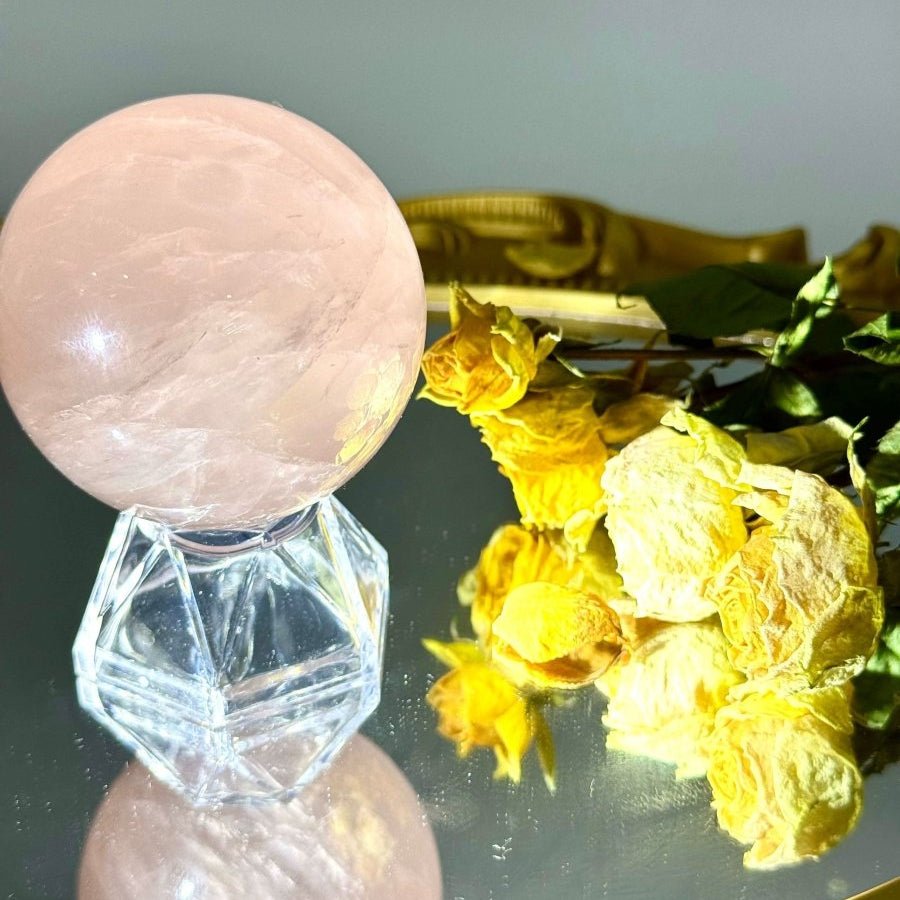 Rose Quartz Sphere - Touch Vintage