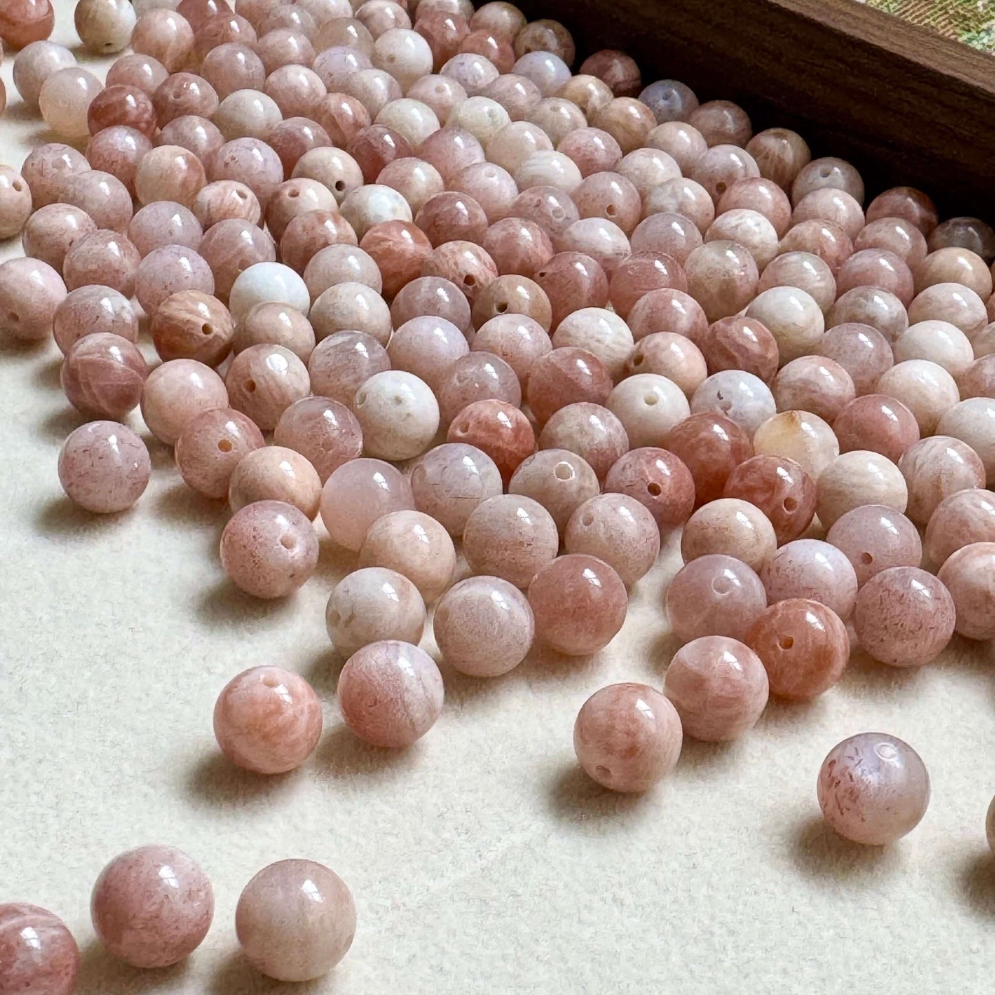 colored moonstone beads