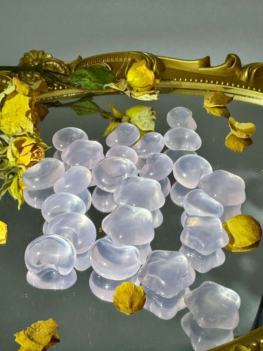 Rose Quartz Crystal Moon|Star|Heart - Touch Vintage