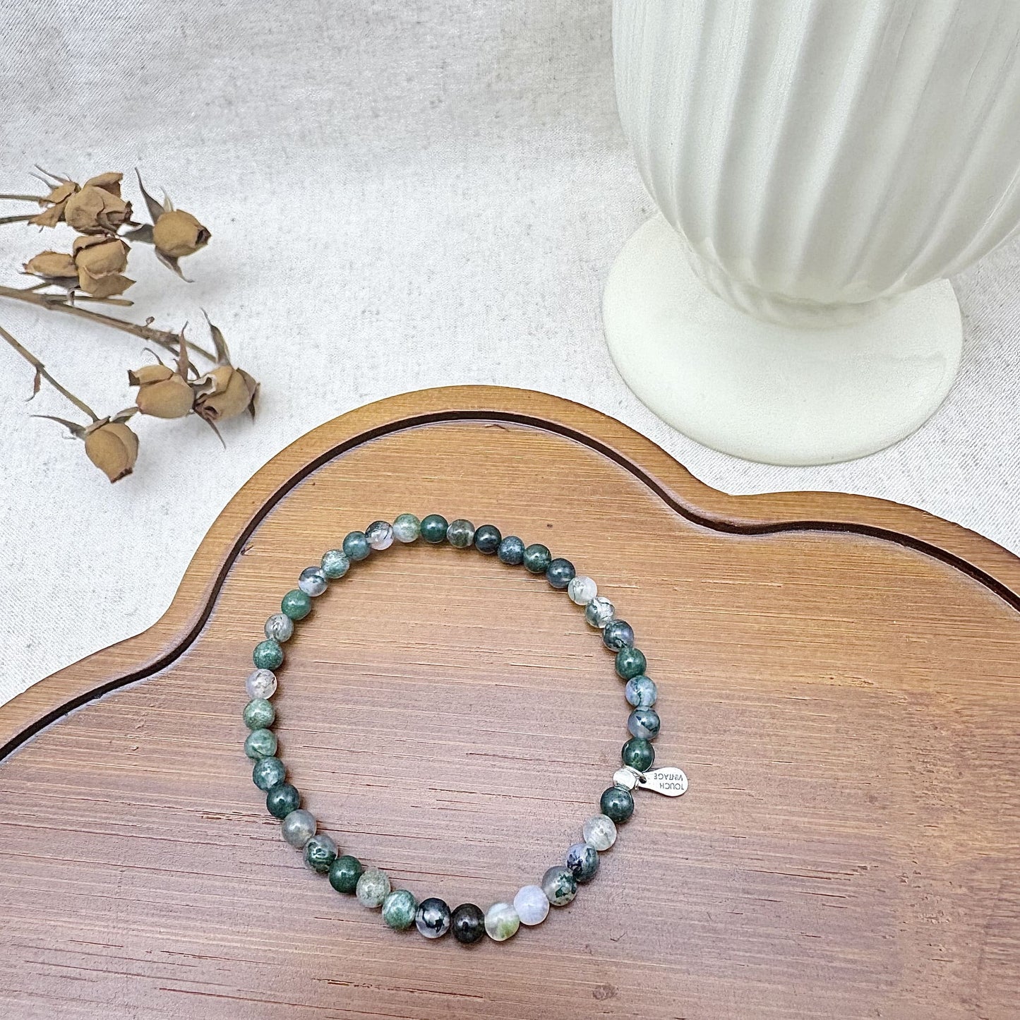green moss agate bracelet
