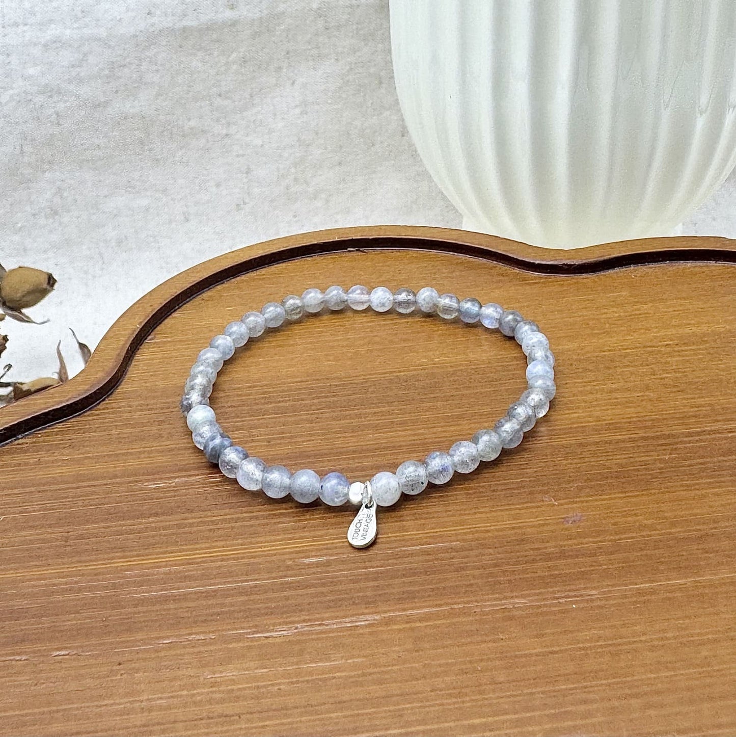 labradorite bead bracelet