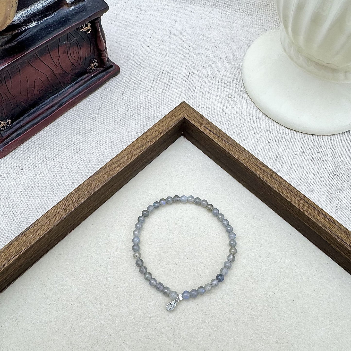 labradorite bracelet 4mm