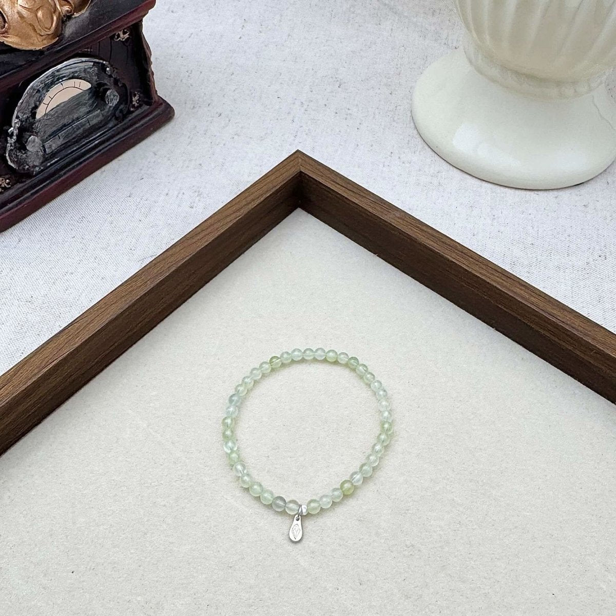 prehnite bracelet 4mm