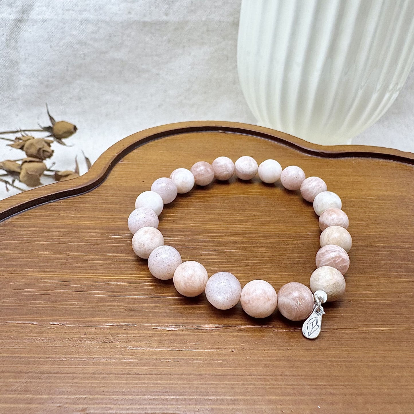 rainbow moonstone bracelet 8mm