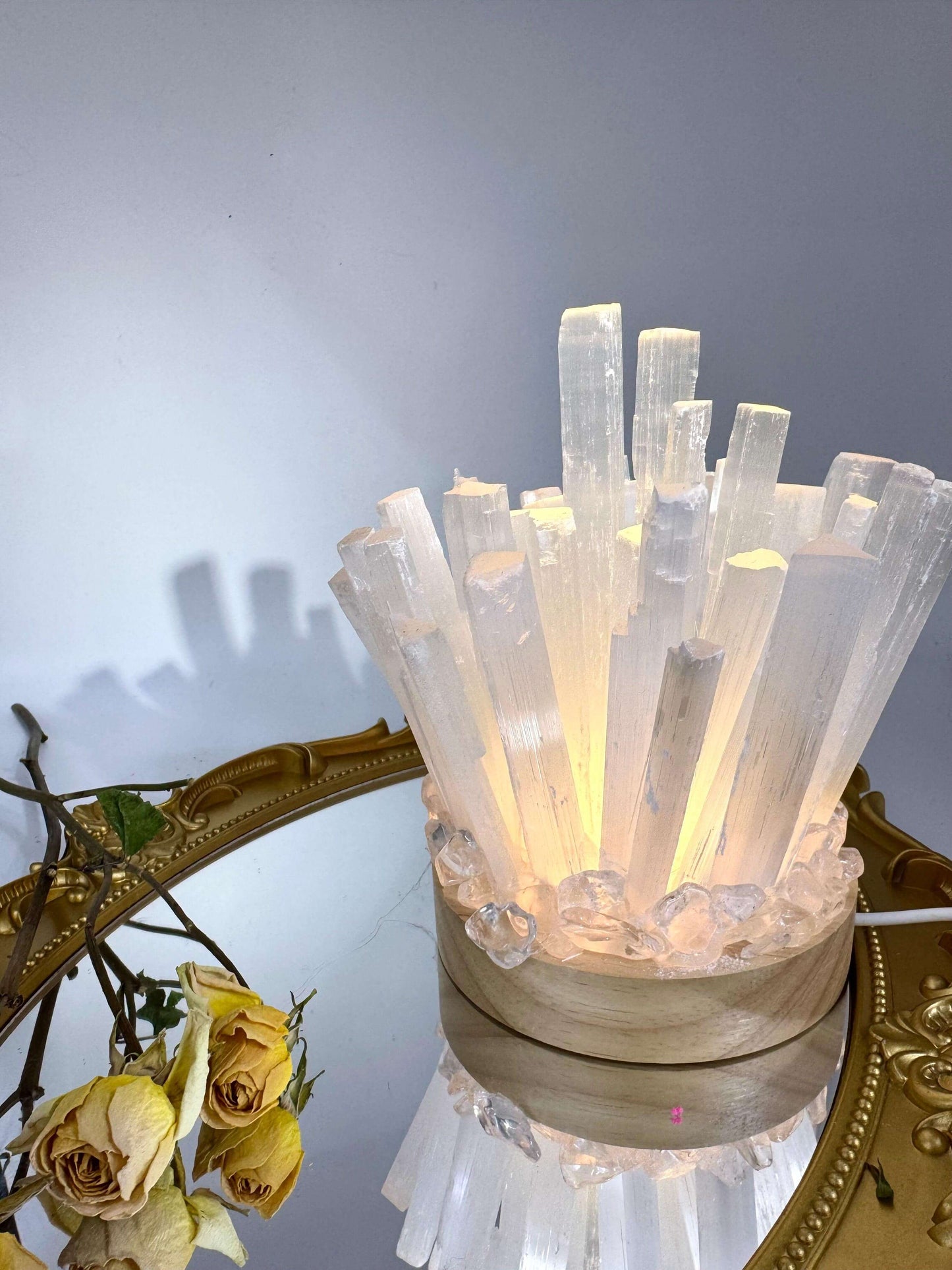 Crystal Cluster Lamp - Touch Vintage