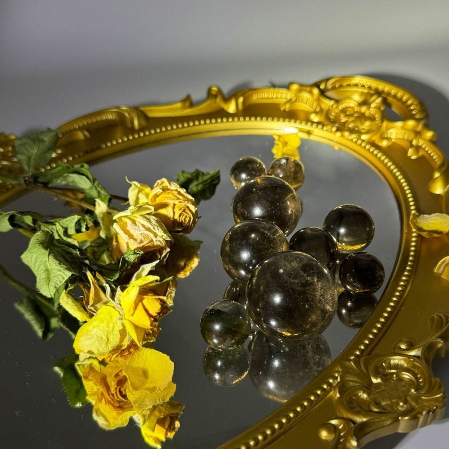 Smoky Quartz Sphere - Touch Vintage