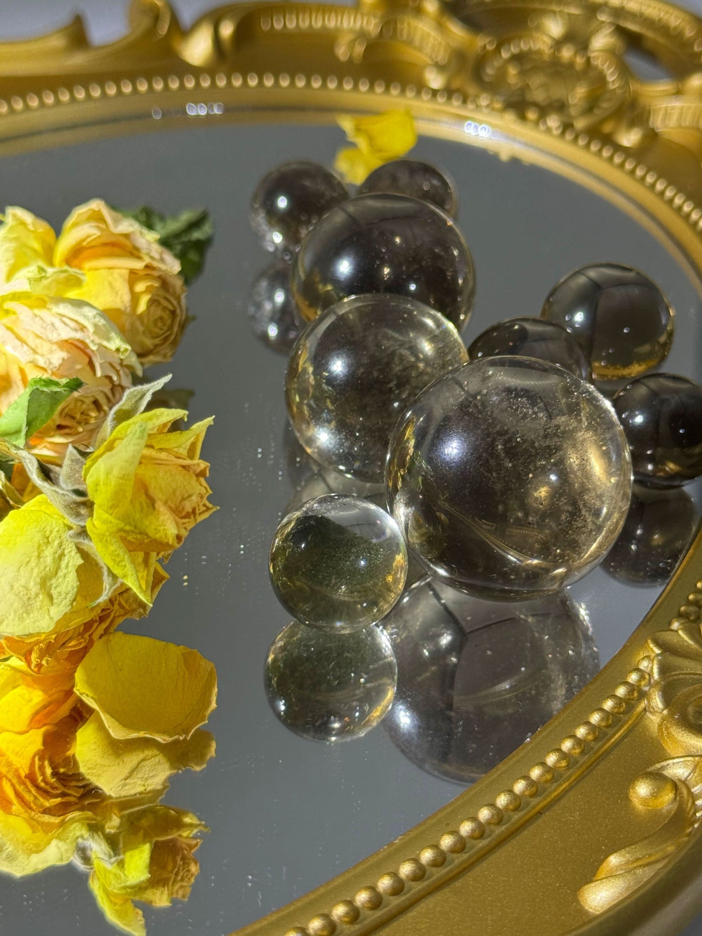 Smoky Quartz Sphere - Touch Vintage