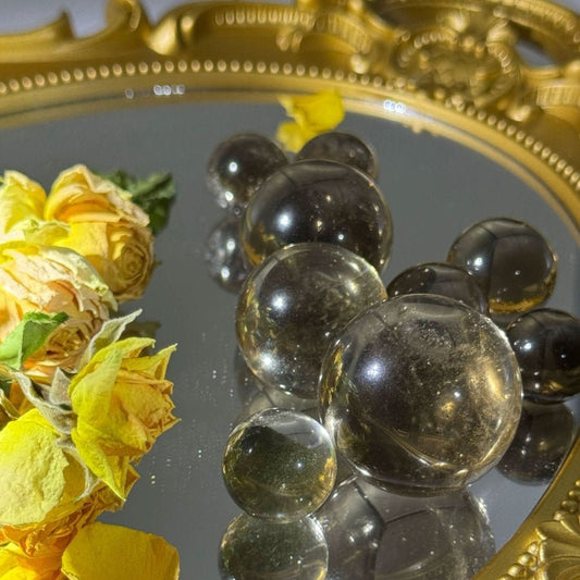 Smoky Quartz Sphere - Touch Vintage
