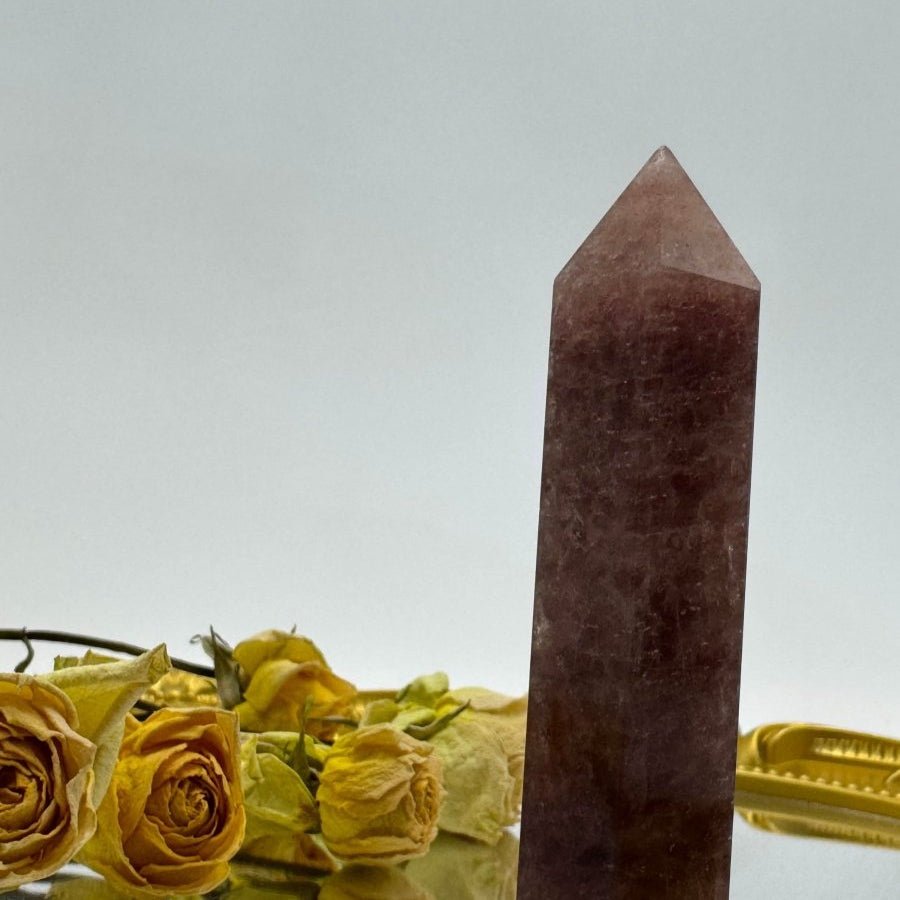 Strawberry Crystal Tower - Touch Vintage