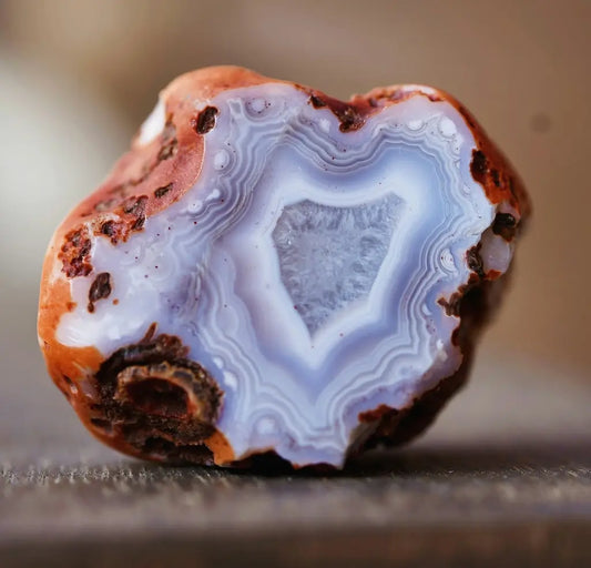Blue Lace Agate crystal for anxiety, promoting calm and emotional wellness