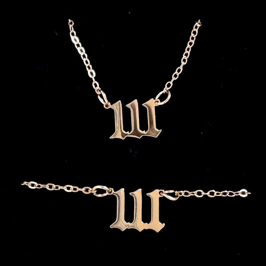 111 Angel Number Jewelry Set ｜ Touch Vintage