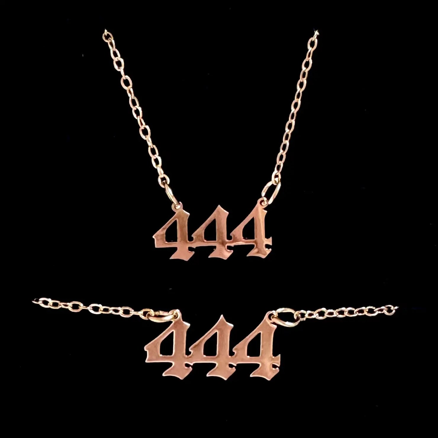 444 Angel Number Jewelry Set | Touch Vintage