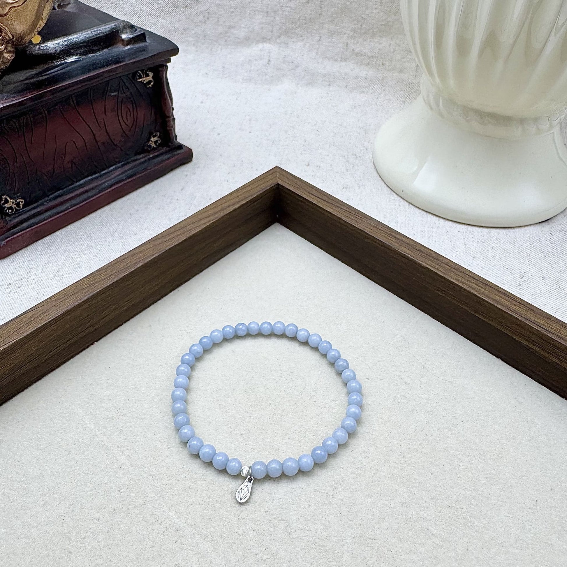 4mm angelite bracelet