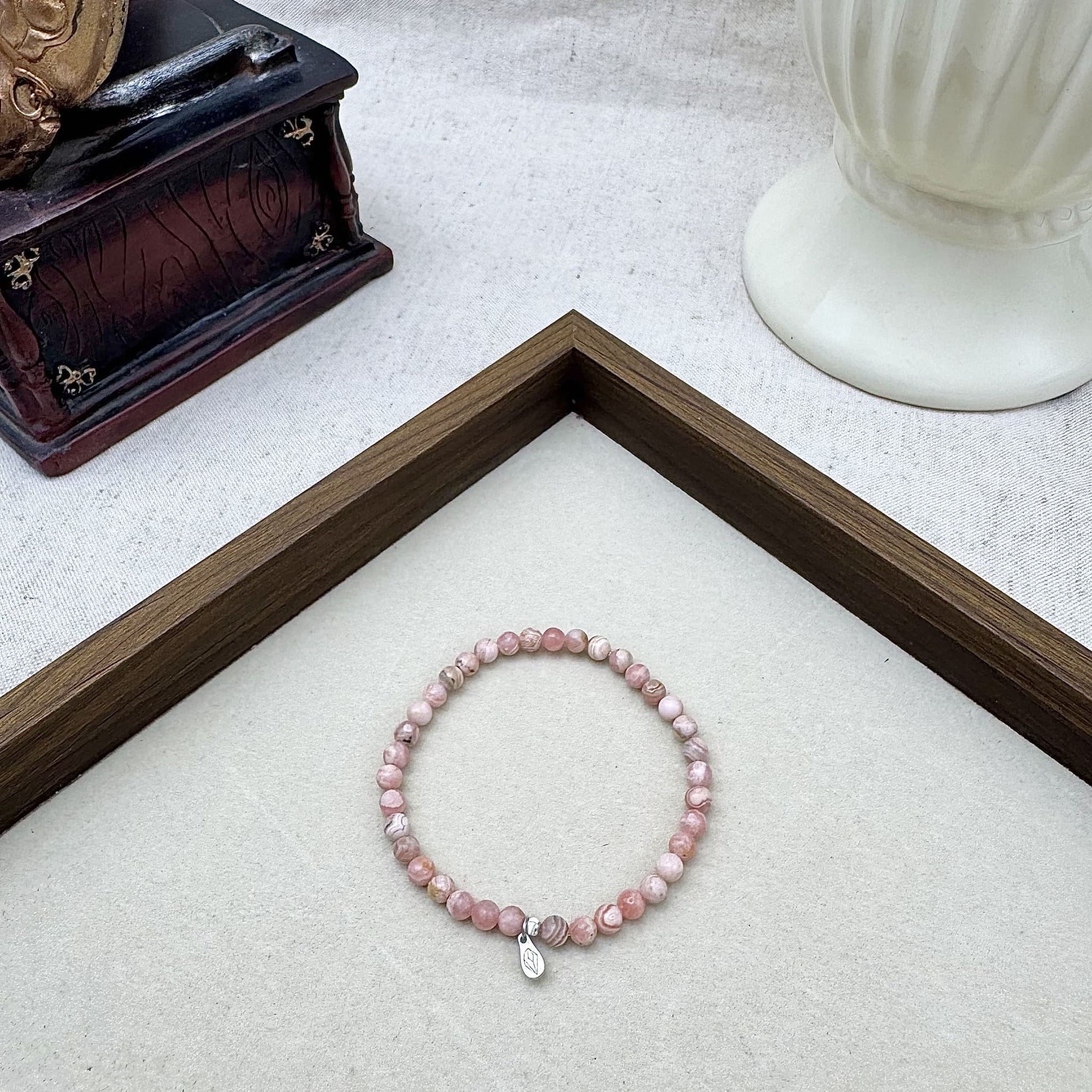 4mm bracelet rhodochrosite