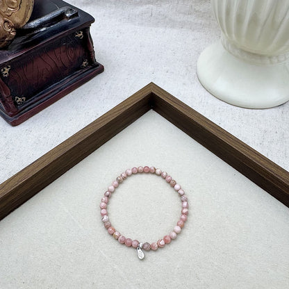 4mm bracelet rhodochrosite
