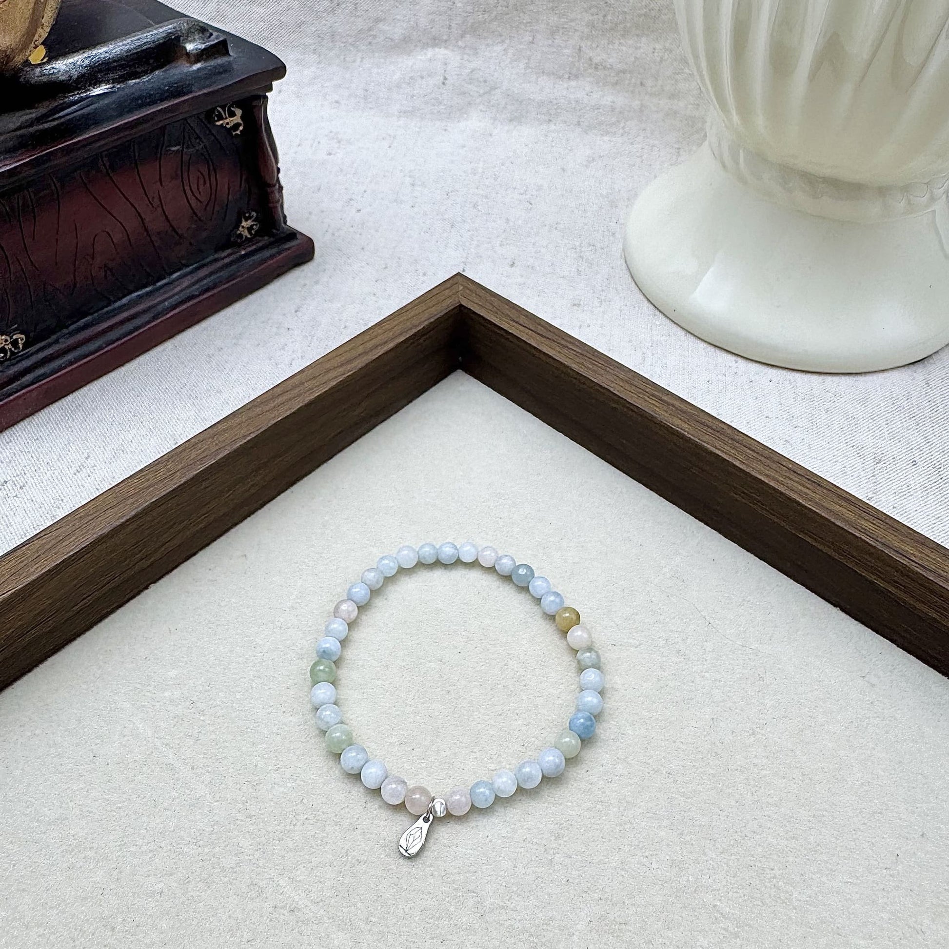 4mm morganite bracelet- touchvintage