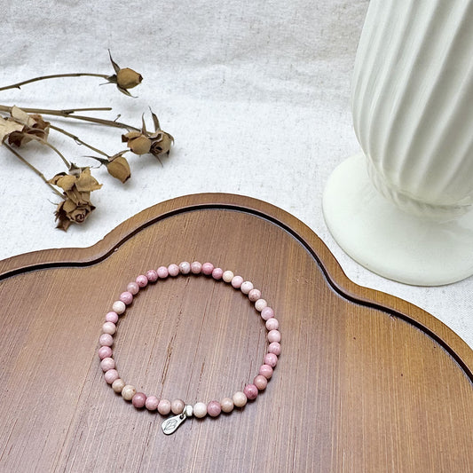 4mm rhodonite bracelet