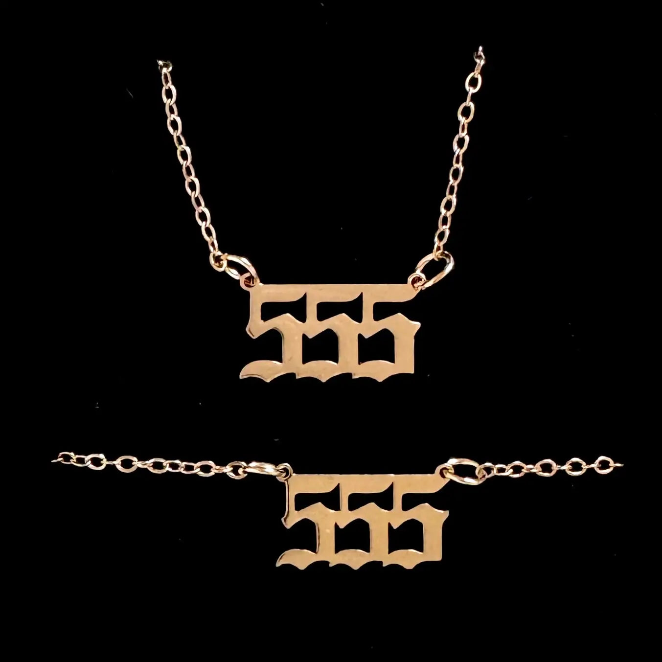 555 Angel Number Jewelry Set | Touch Vintage