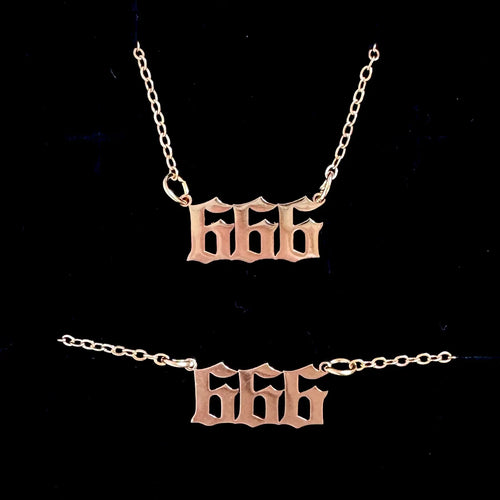 666 Angel Number Jewelry Set