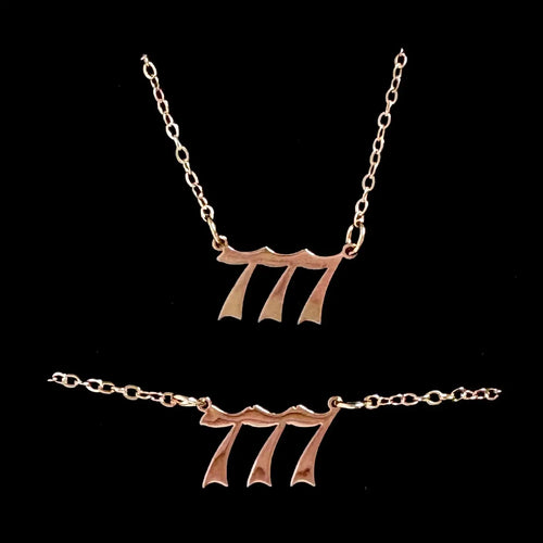 777 Angel Number Jewelry Set