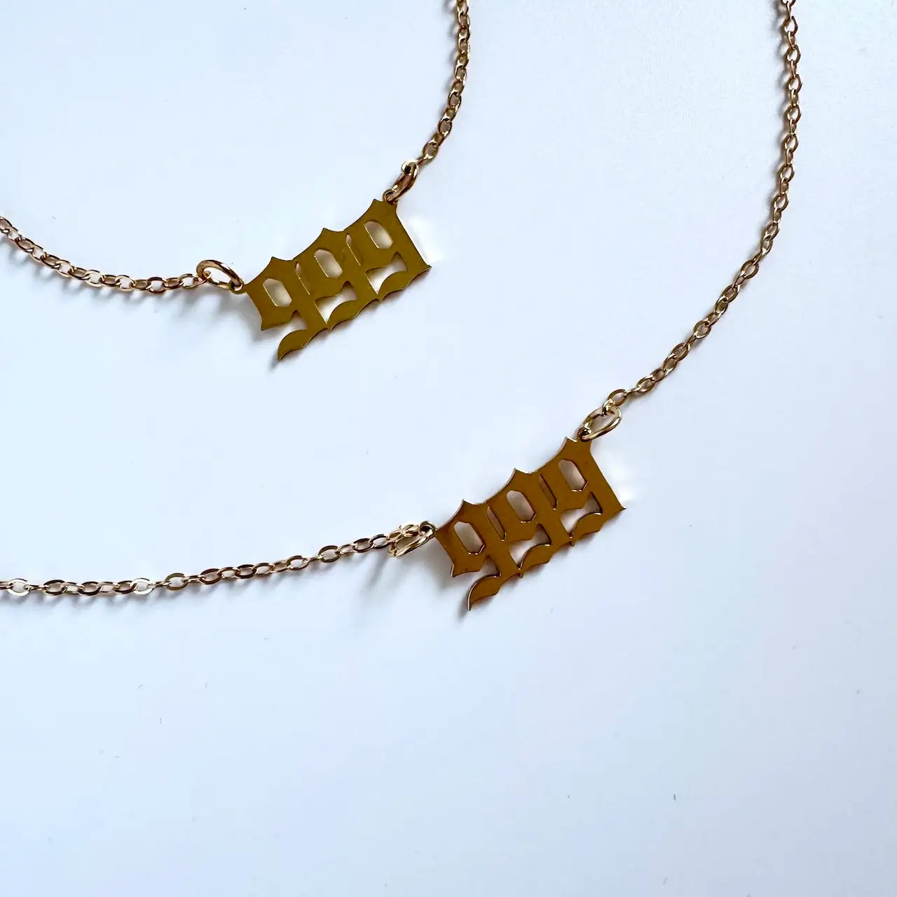 999 Angel Number Necklace - Detail | Touch Vintage