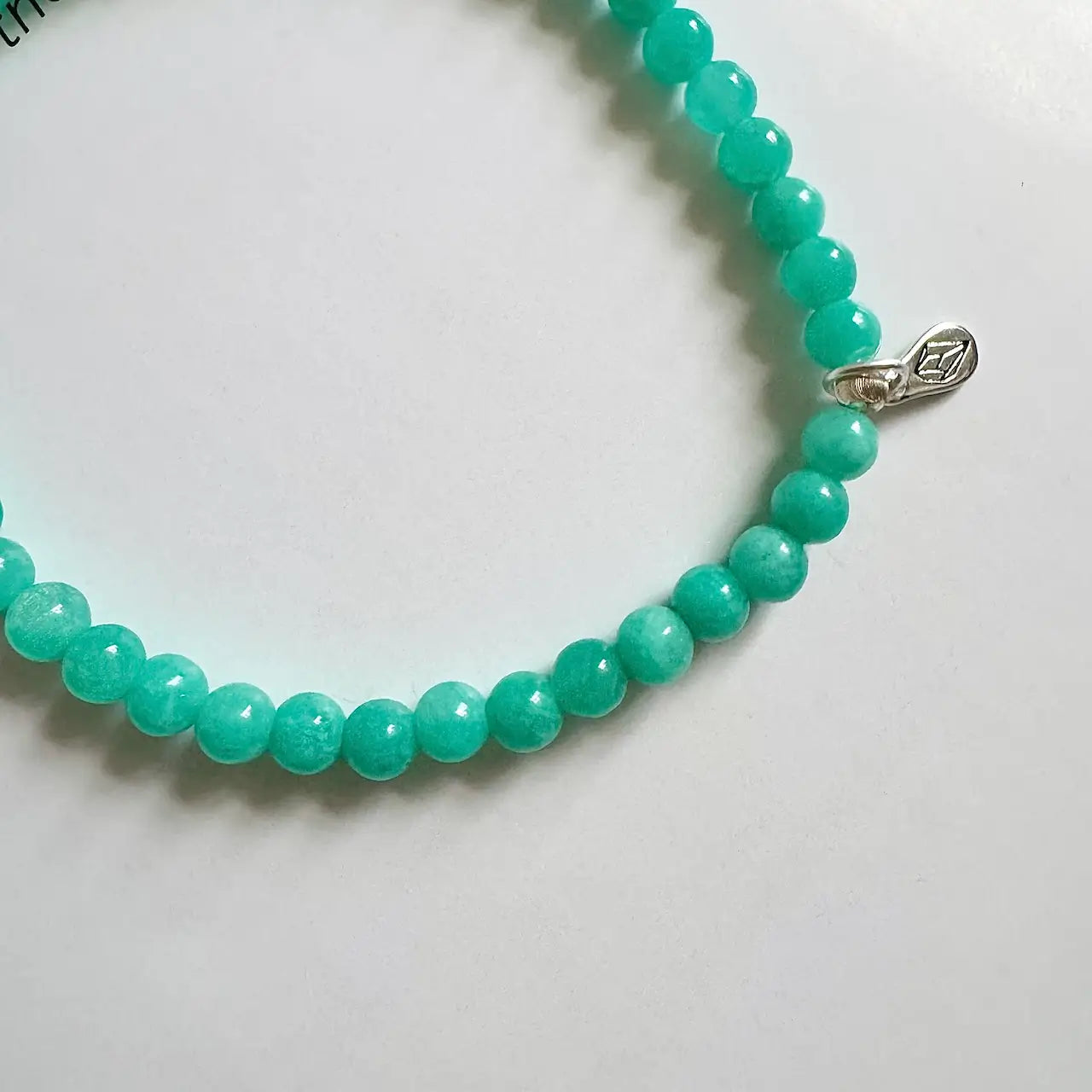 Amazonite Bead Bracelet- Detail｜Touch Vintage