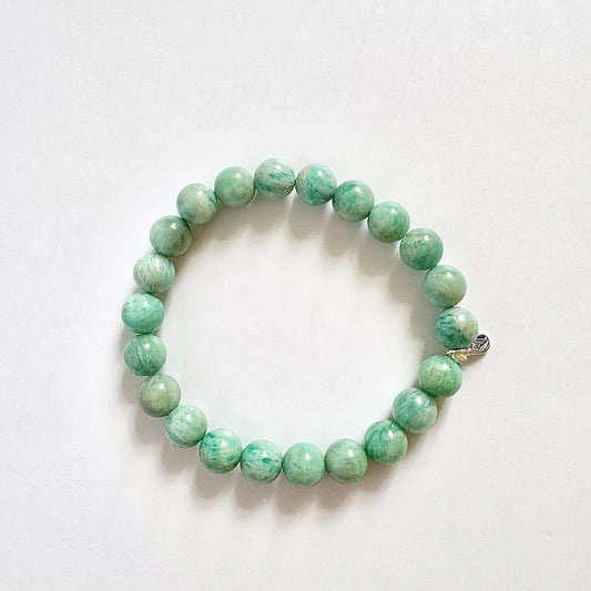 Amazonite Bracelet 8mm - Front View｜Touch Vintage