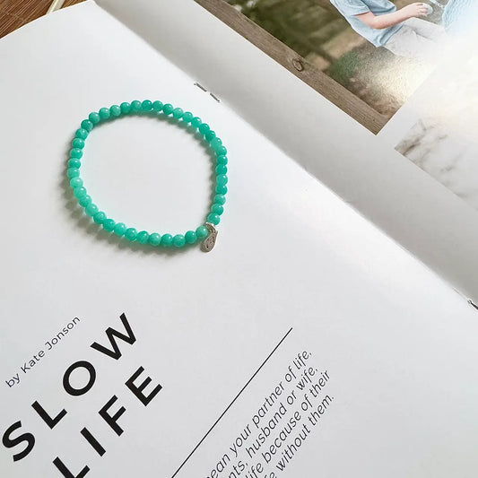 Amazonite Bracelet - Side View｜Touch Vintage