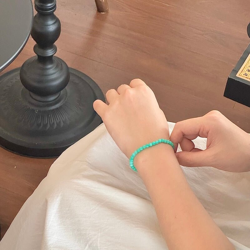 Amazonite Bracelet - Worn On Wrist｜Touch Vintage