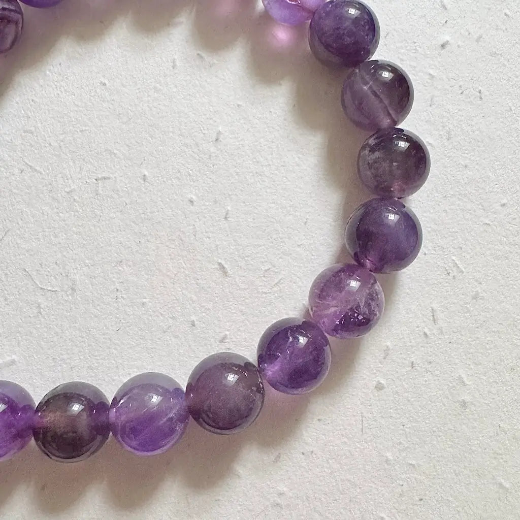 Amethyst Bracelet 8mm - Detail｜Touch Vintage