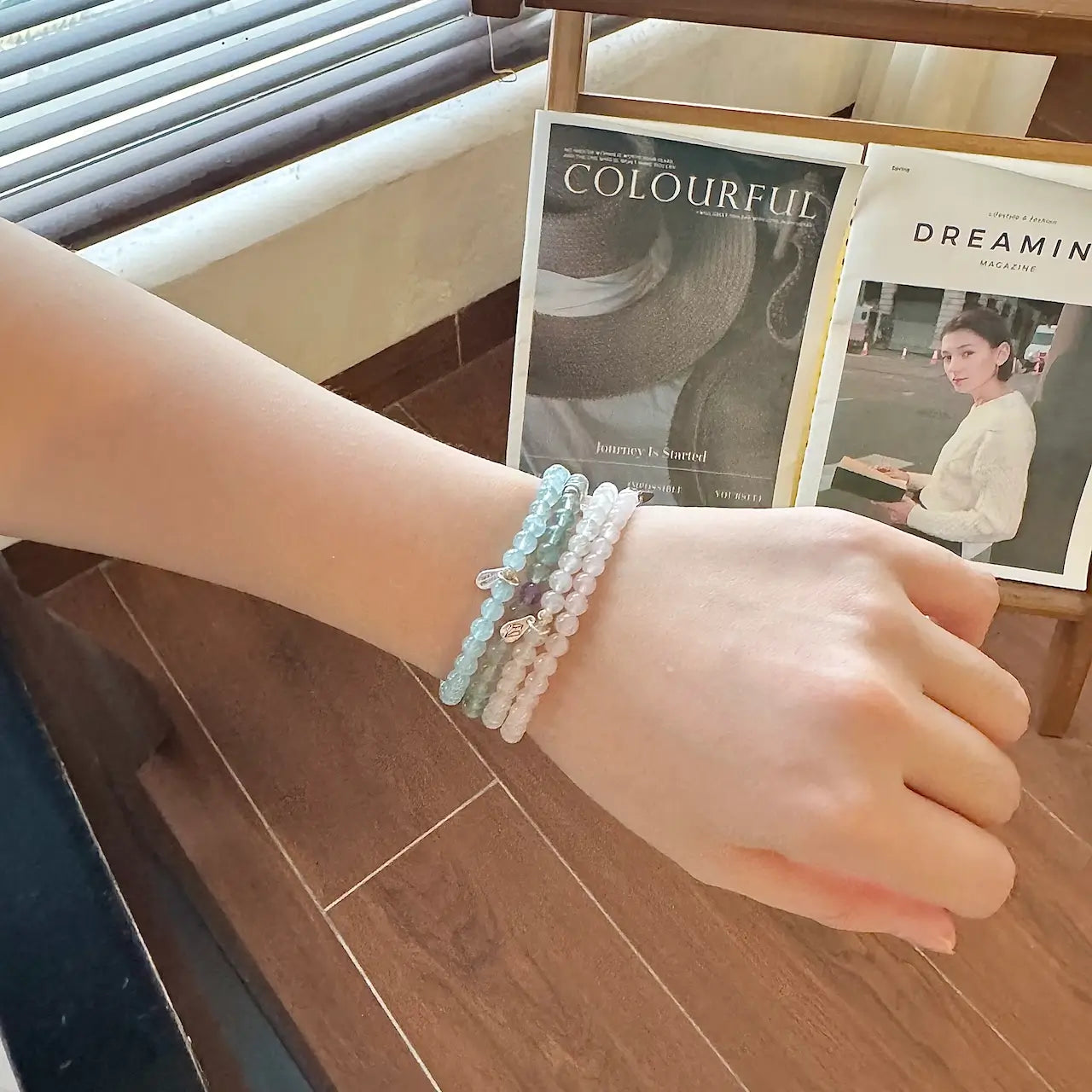 Aquarius Birthstone Bracelet｜Touch Vintage