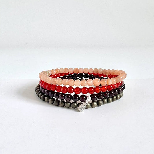 Aries Crystal Bracelet - Front View|Touch Vintage