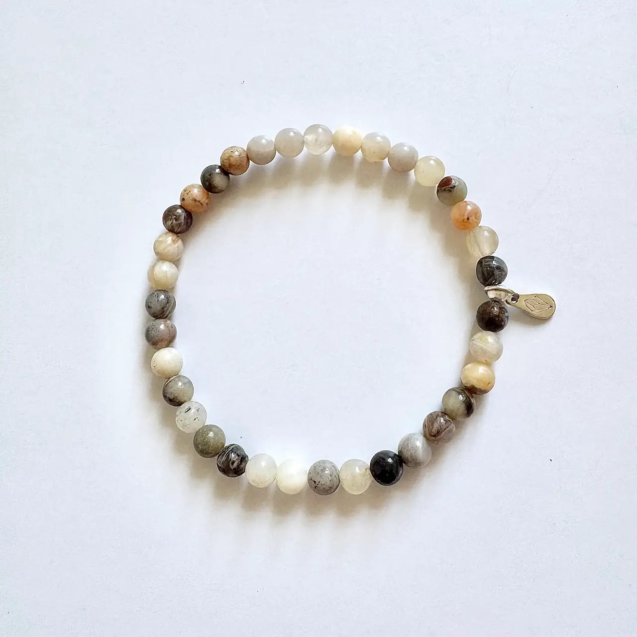 Bamboo Leaf Agate Bracelet - Front View | Touch Vintage