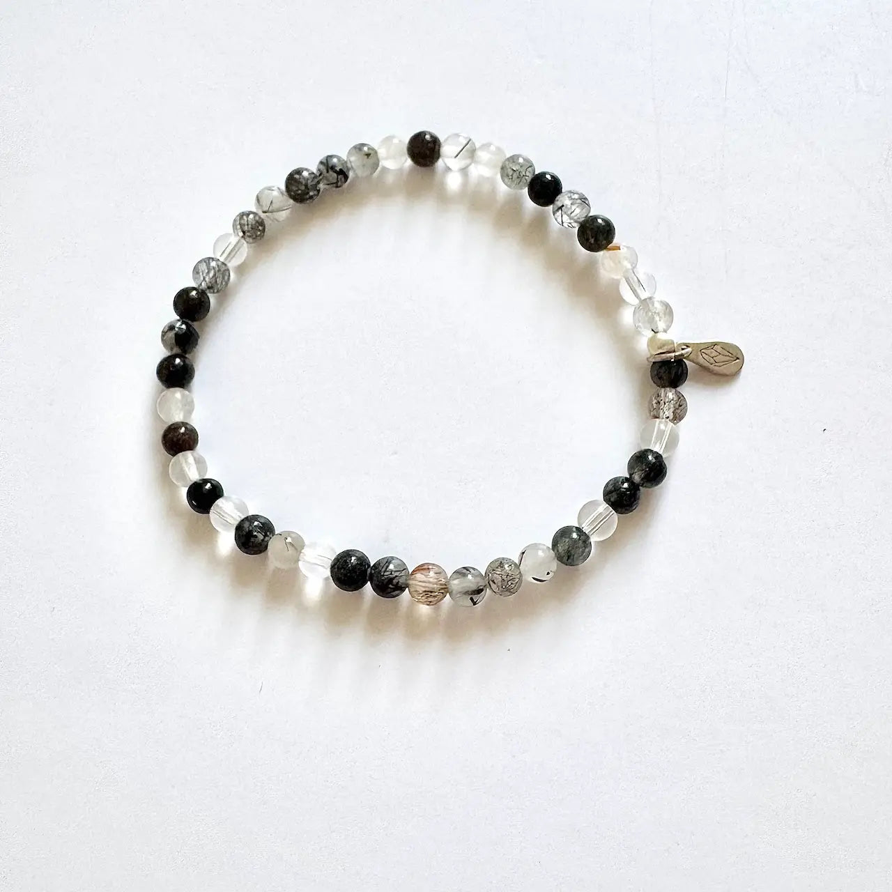Black Rutilated Quartz Bracelet｜Touch Vintage