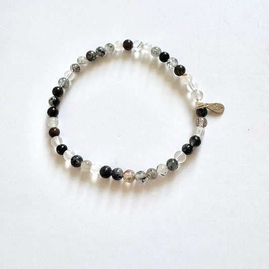 Black Rutilated Quartz Bracelet｜Touch Vintage