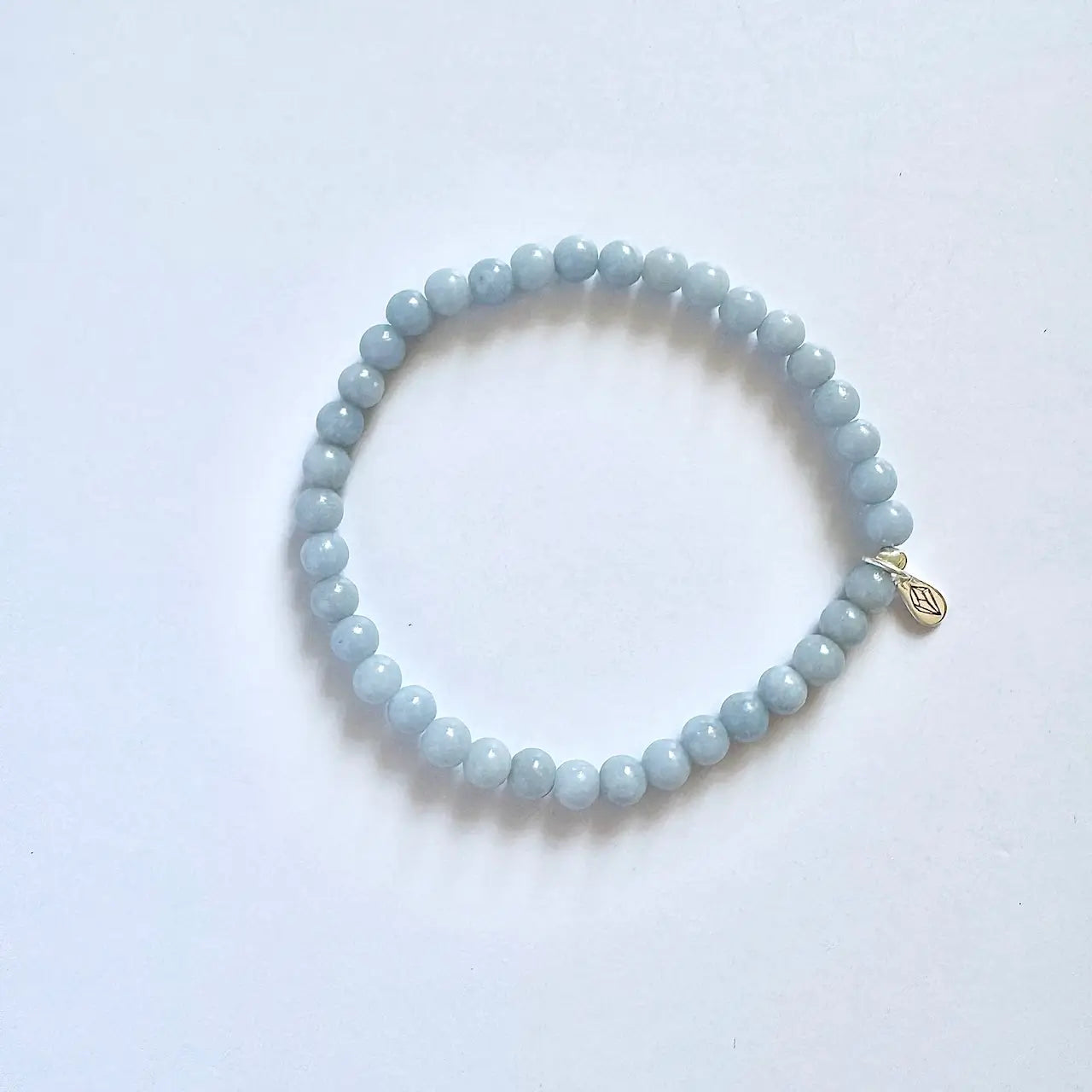 Blue Angelite Bracelet - Front View | Touch Vintage