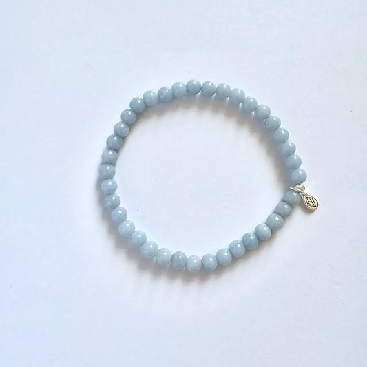 Blue Angelite Bracelet - Front View | Touch Vintage