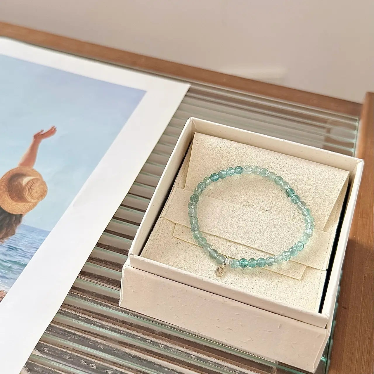 Blue Apatite Bracelet - Gift Packaging｜Touch Vintage