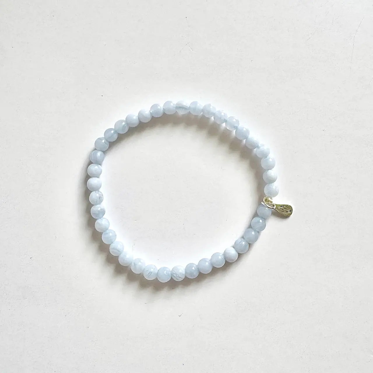 Blue Lace Agate Bracelet｜Touch Vintage