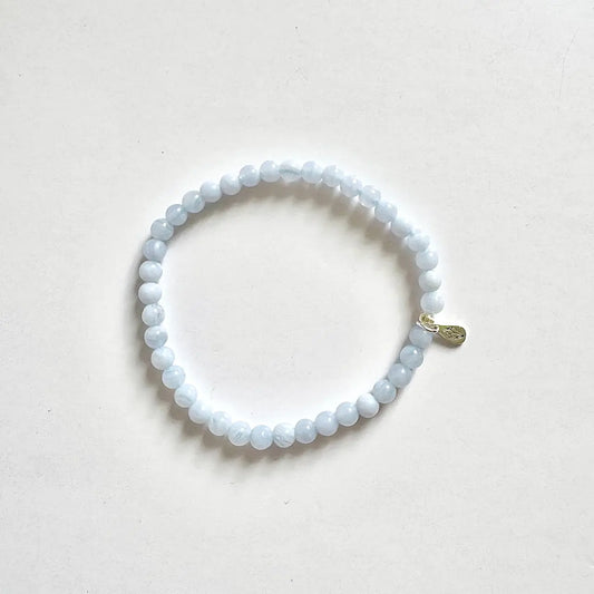 Blue Lace Agate Bracelet｜Touch Vintage