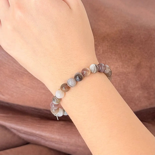Botswana Agate Energy Bracelet - 8mm