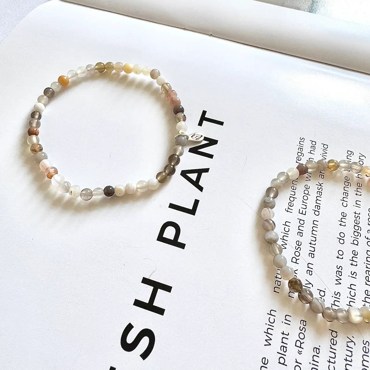 Botswana Agate Bracelet - Side View｜Touch Vintage