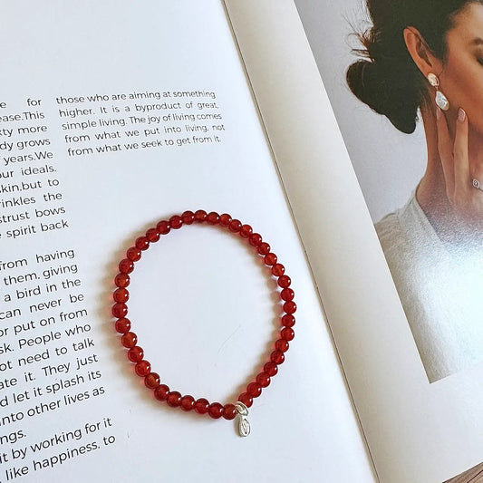 Carnelian Bracelet - Side View｜Touch Vintage