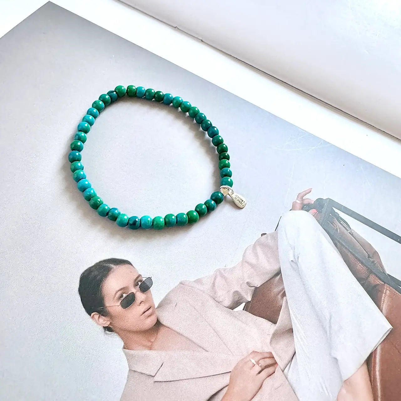 Chrysocolla Bracelet - Side View