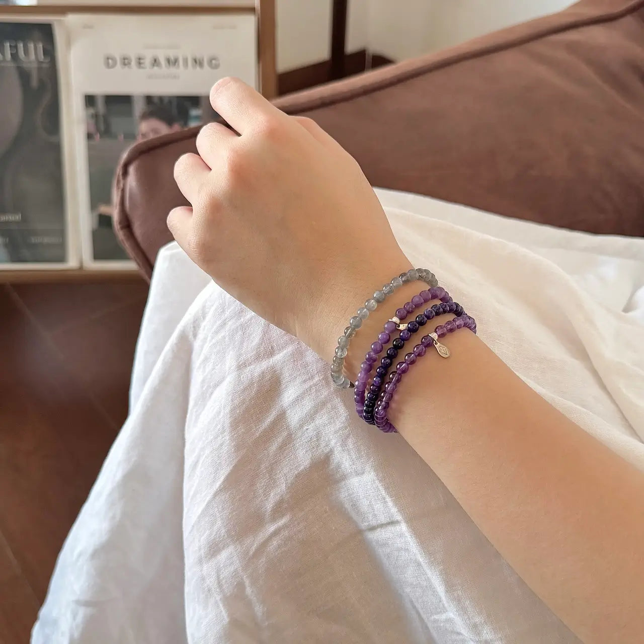Crown Chakra Bracelet - Worn On Wrsit｜Touch Vintage