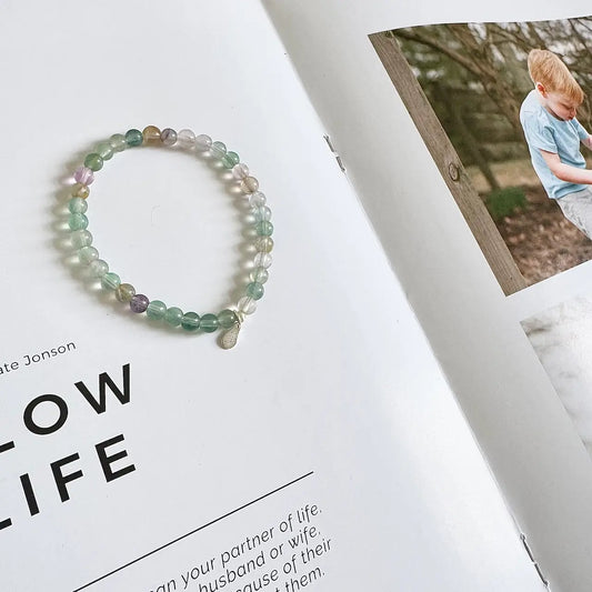 Fluorite Bracelet - Front View｜Touch Vintage